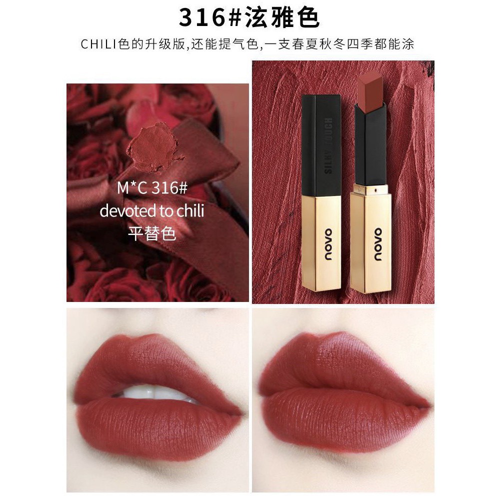 Son lì mịn môi Novo Velvet Matte Lipstick