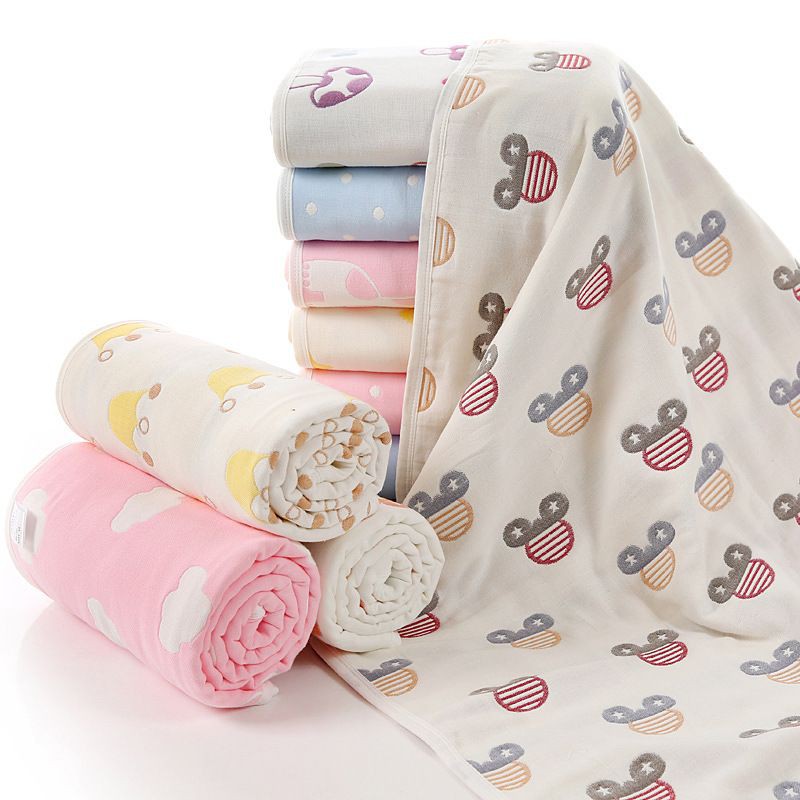 Chăn xô 6 lớp Muslin 100% cotton mềm và nhẹ 2 mặt HÀNG LOẠI 1