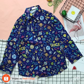 [Yeah1Shop]- Áo sơ mi tay dài Space (M,L,XL)