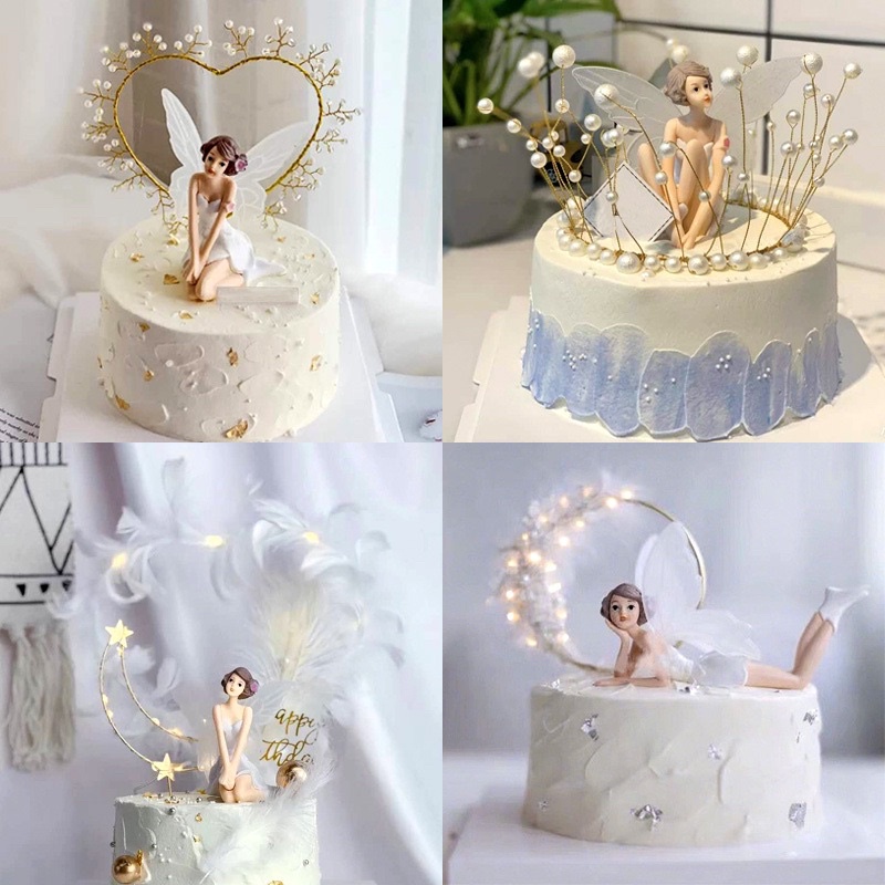 Cây CắM Trang Trí BáNh Kem HìNh Cô Tiên