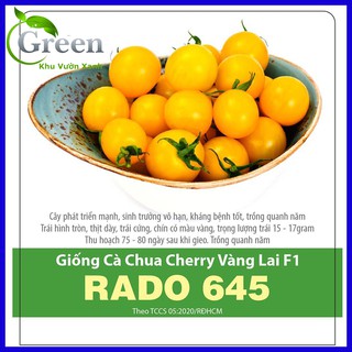 Hạt giống cà chua cherry vàng lai f1