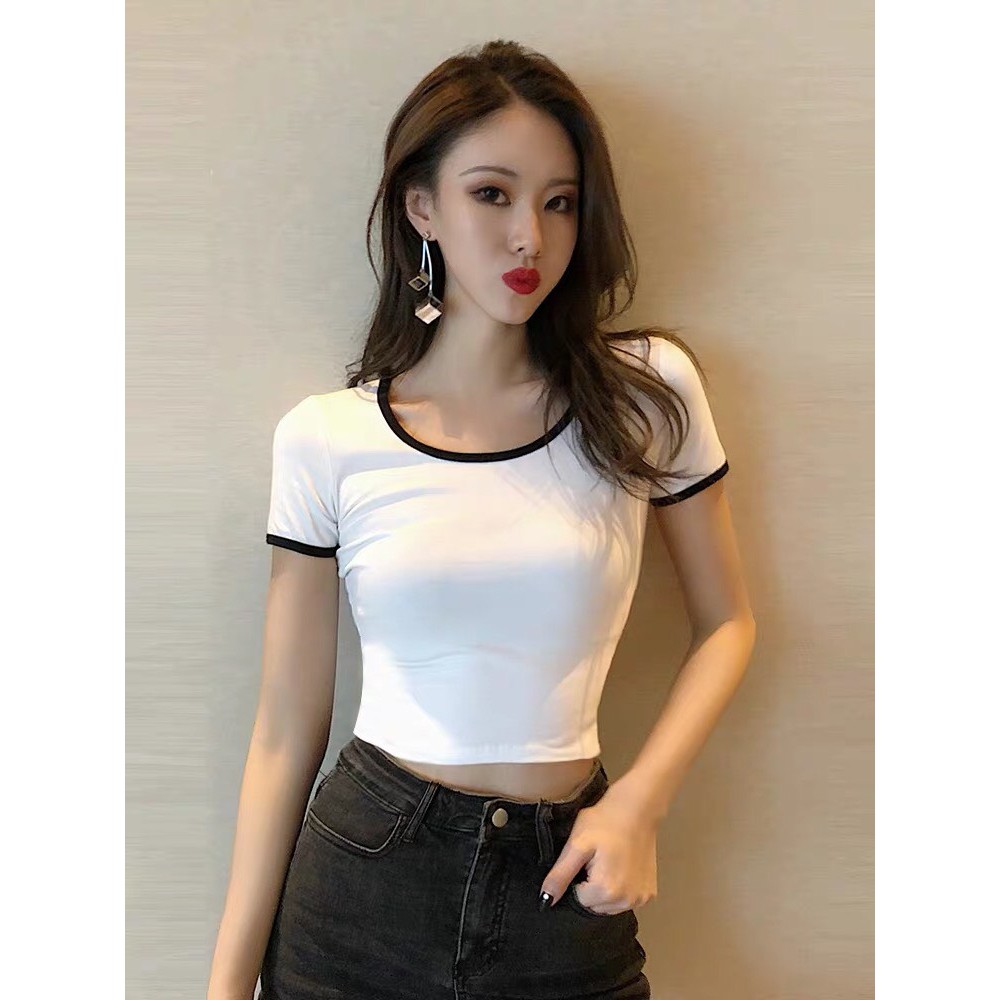 Áo Croptop Basic FREESHIP Giảm 10k nhập mã [ AO CROPTOP ]  Áo croptop nữ cao cấp