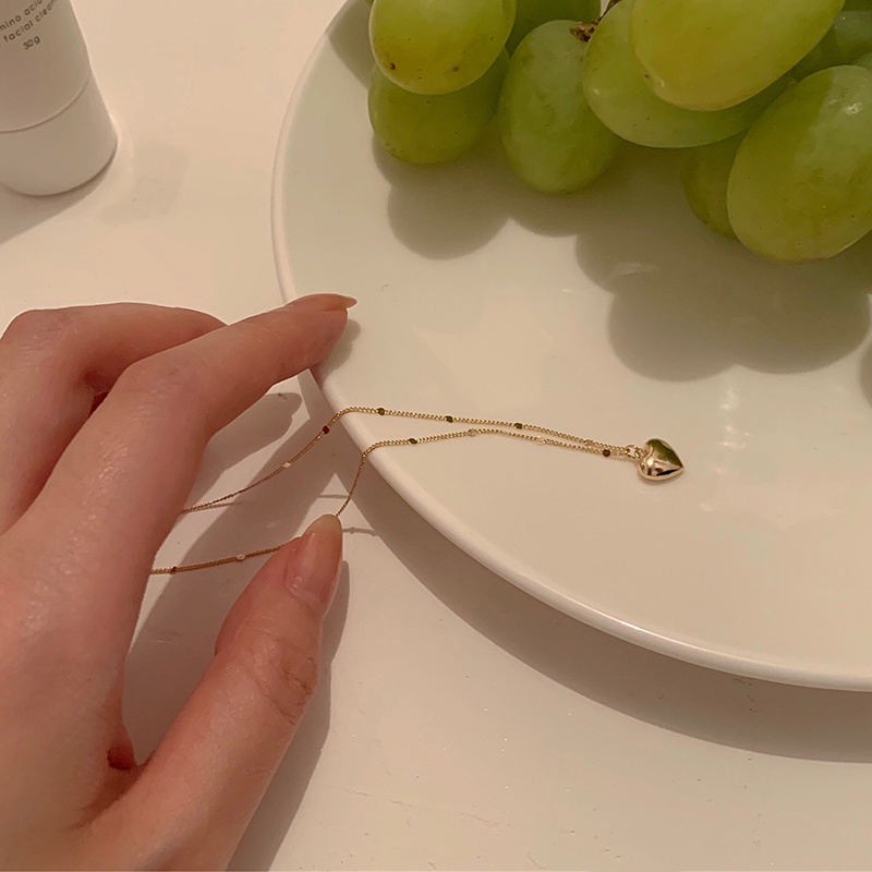 Vòng cổ Mặt Trái Tim Thời Trang Hàn Quốc Dành Cho Nữ