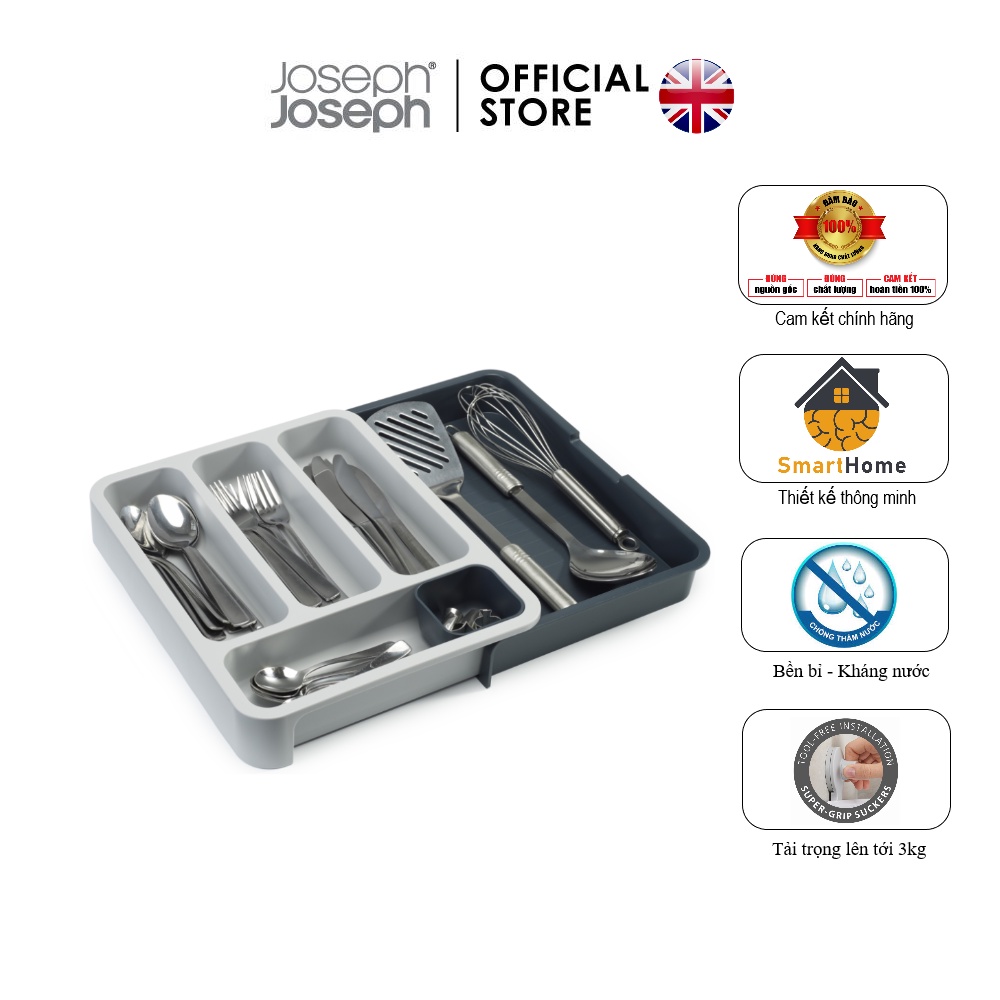 Khay Đựng Ngăn Kéo Tủ Joseph Joseph 850420 - Cutlary Tray Grey