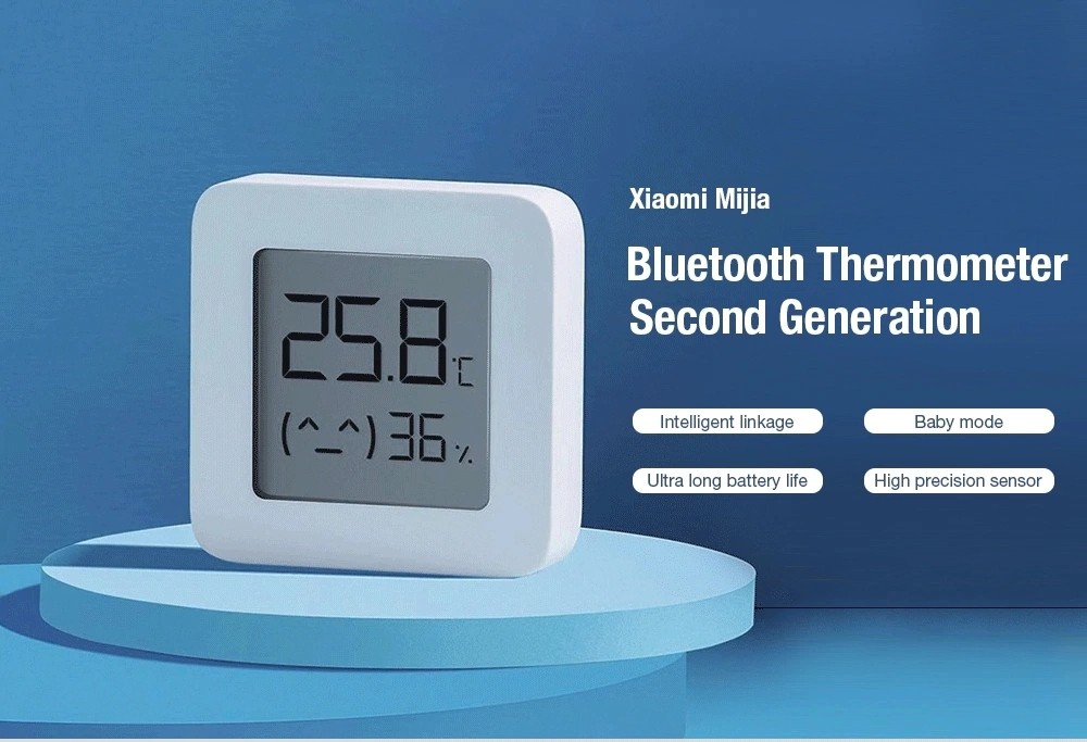 SENSOR Nhiệt Kế Cảm Biến Nhiệt Độ Độ Ẩm Kết Nối Bluetooth Xiaomi Mijia 2