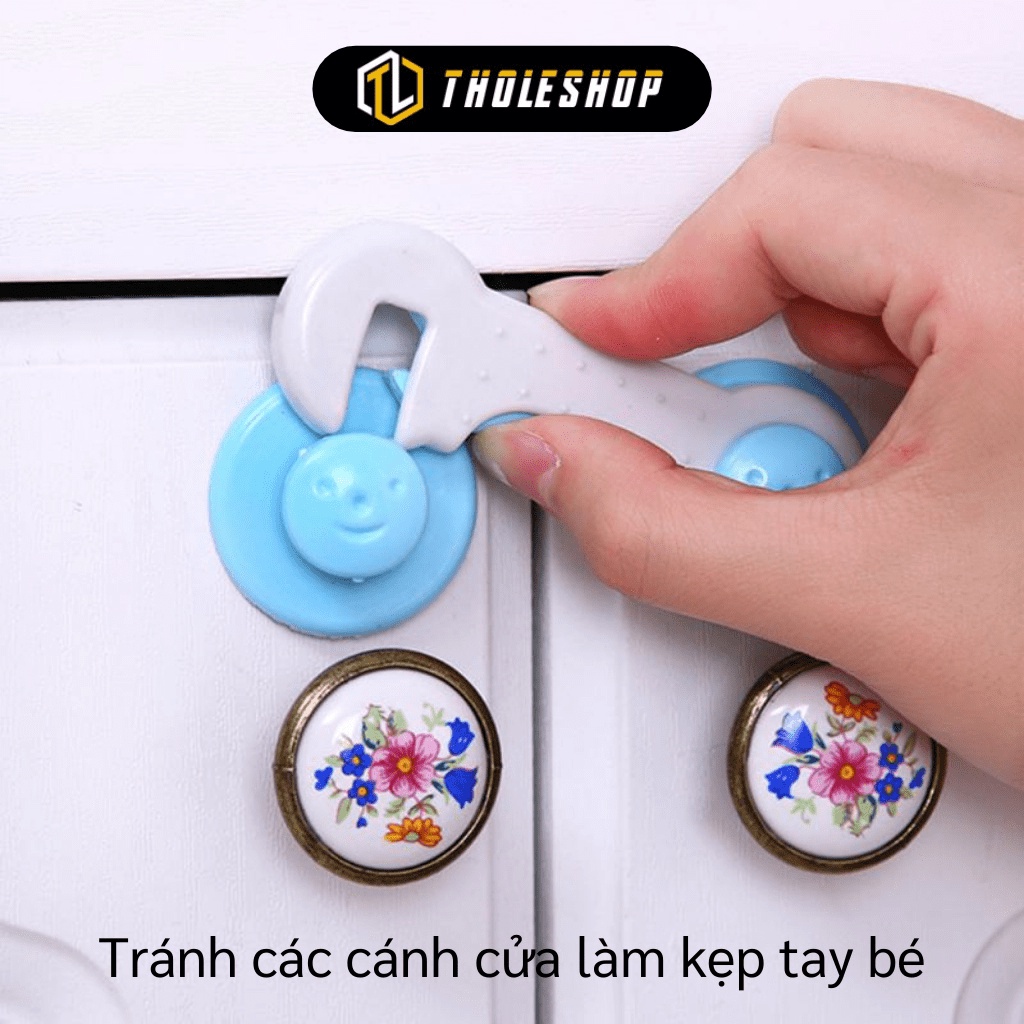 Khóa tủ nhỏ gọn  ️ GIÁ VỐN Dụng cụ khóa tủ an toàn , tránh kẹt tay 3266