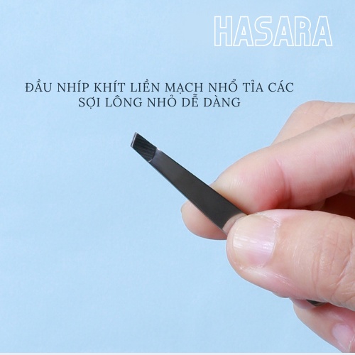 Bộ ba dao cạo lông mày, nhíp nhổ lông, kéo cắt tỉa lông mày LMLTOP nội địa trung  HA0876 - Hasara