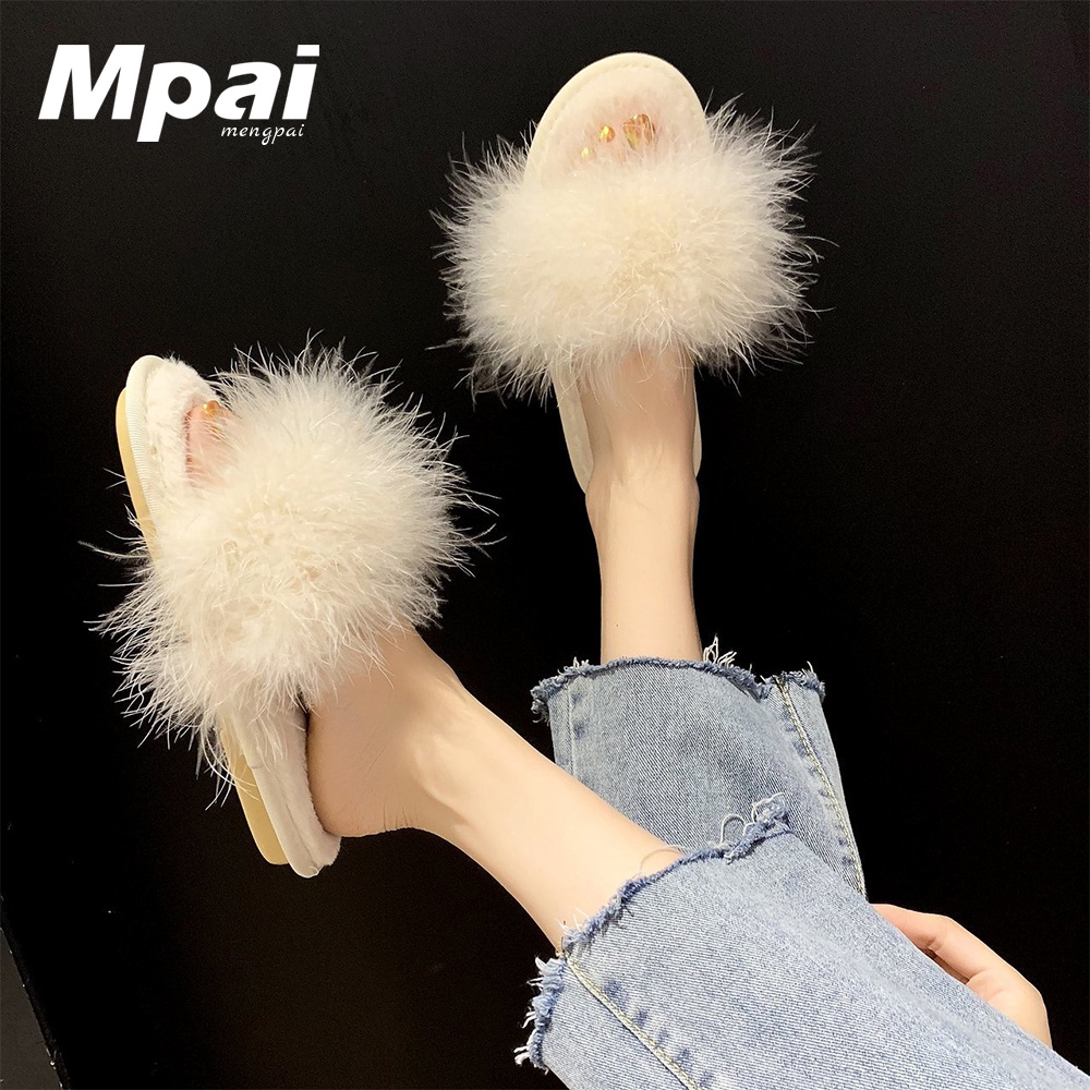 Dép Bông Đi Trong Nhà Đế Bằng Thời Trang Cho Nữ H_5