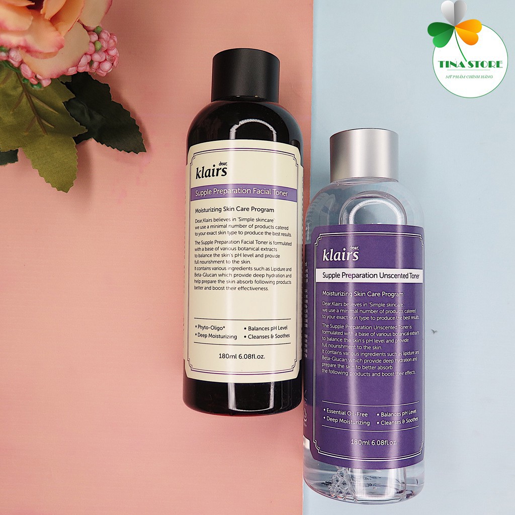 [Chính Hãng] Nước hoa hồng DEAR, KLAIRS SUPPLE PREPARATION FACIAL TONER 180ml | BigBuy360 - bigbuy360.vn