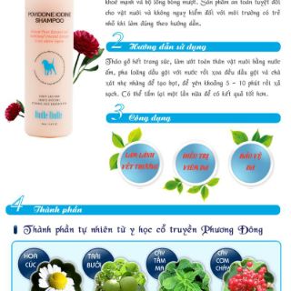 Sữa tắm trị viêm da cho chó BUDLE
