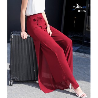 Quần ống rộng xẻ tà q3156