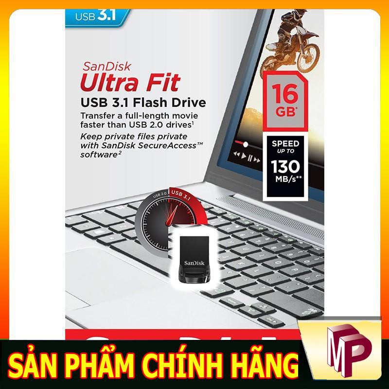 USB 3.0 SanDisk Ultra Fit CZ430 16GB - bảo hành 5 năm - Minh Phong Store | BigBuy360 - bigbuy360.vn