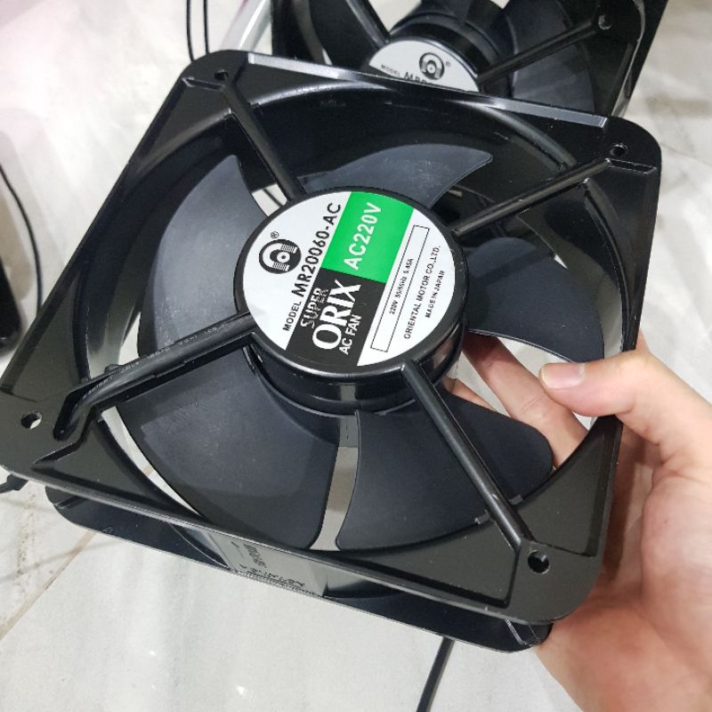 Bộ Quạt Hút Mùi Thổi Nhiệt Siêu Khoẻ 220V Cỡ 20CM Khẩn Cấp