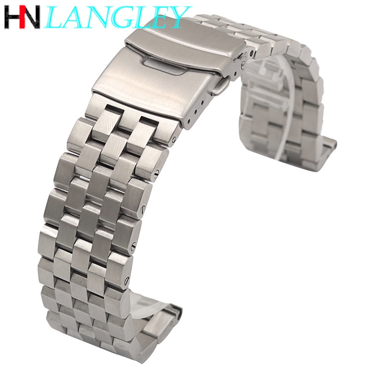Dây đeo đồng hồ bằng thép không gỉ cao cấp kích thước 26mm 24mm 22mm 20mm 18mm