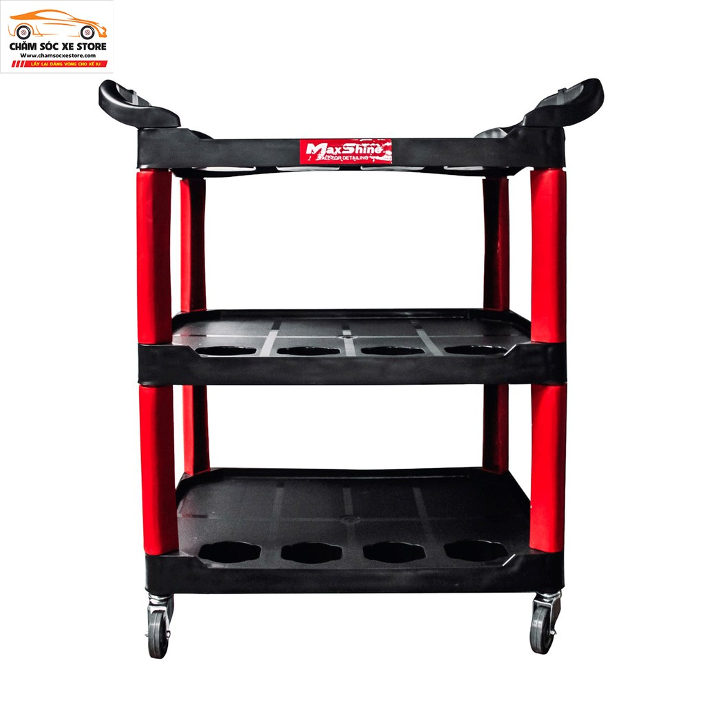 Kệ để đồ chăm sóc xe có bánh đẩy MAXSHINE Utility Universal Detailing Cart chamsocxestore