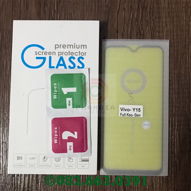 Kính cường lực full màn hình Vivo Y12 / Y15 / Y17