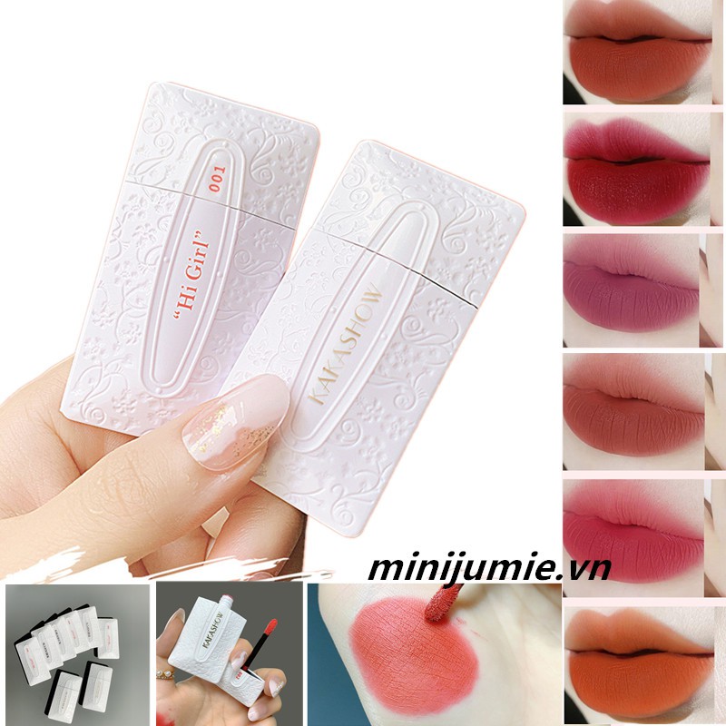 Son môi kakashow mềm mịn tự nhiên dạng lỏng hiệu ứng mờ sương lâu trôi chống thấm nước sáng bóng | BigBuy360 - bigbuy360.vn