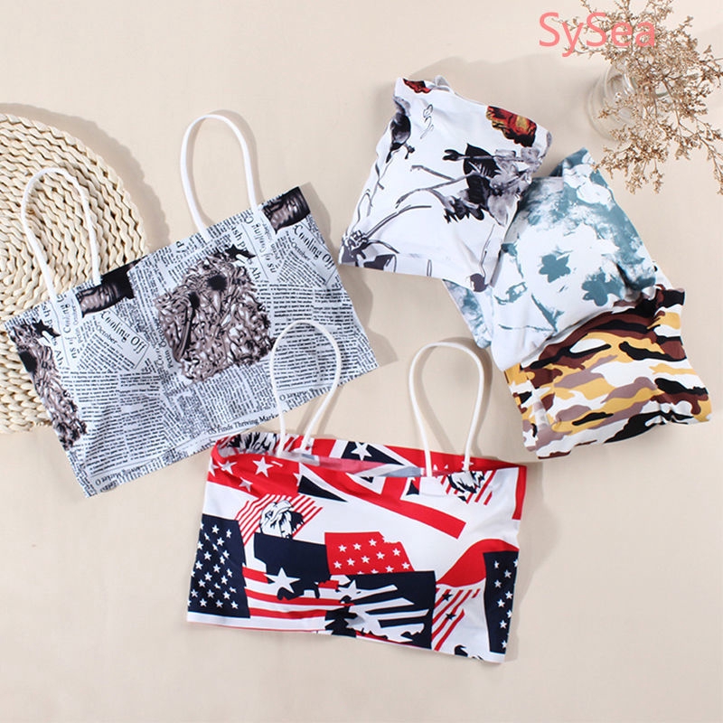 Áo lót croptop lụa mát quyến rũ thời trang cho nữ