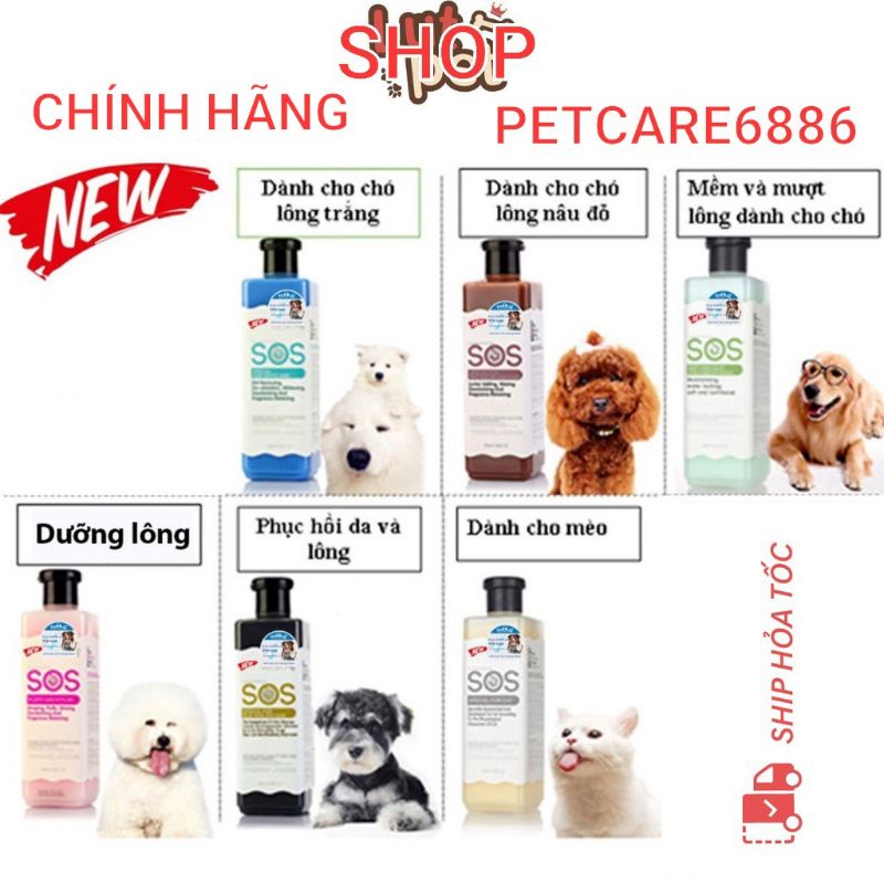 Sữa tắm sos 530ml dành cho chó mèo