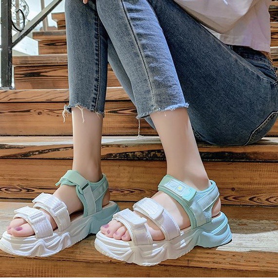 Giày sandal nữ đế cao 2 màu MWC NUSD- 2769