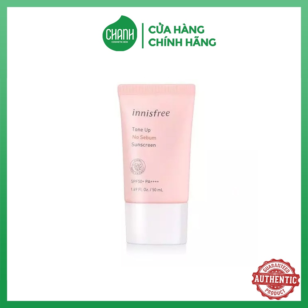 Kem chống nắng Innisfree tone up no sebum SPF50 50ml