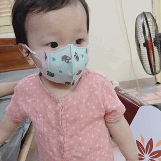 Khẩu trang trẻ em 3D hàng đẹp cho bé từ 0-12t ôm khít khuôn mặt bé-giadungsieure