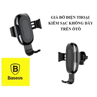 Giá đỡ điện thoại Baseus kèm sạc không dây trên ôtô