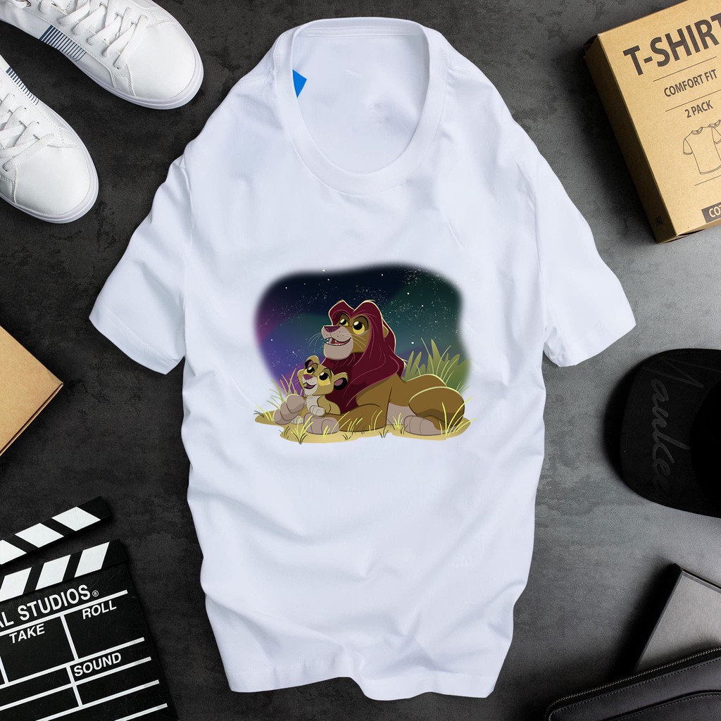 ÁO THUN NAM NỮ VUA SƯ TỬ SIMBA-LION IN HÌNH HOẠT HÌNH THỜI TRANG CHO BA MẸ VÀ BÉ CÓ SIZE TRẺ EM - 126