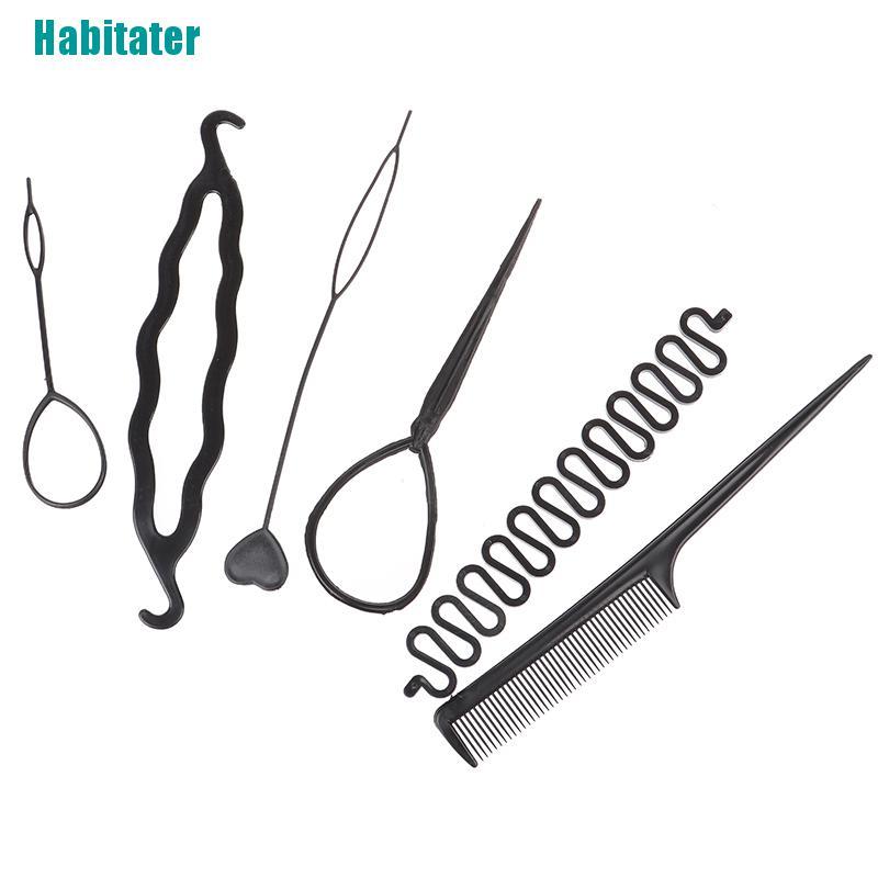 Set 6 Dụng Cụ Bện Tóc Tạo Kiểu Tiện Dụng Cho Bé