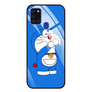 Ốp lưng điện thoại Samsung Galaxy A21s - Mặt Kính Cường Lực viền TPU