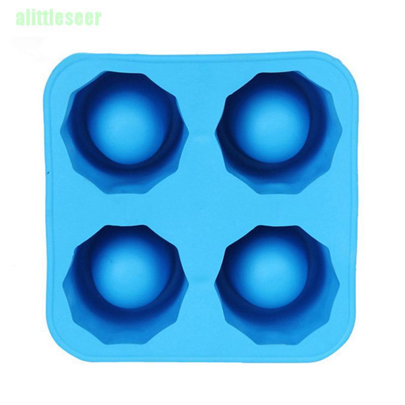 Khuôn Silicone Làm Đá Viên 4 Ngăn Hình Chiếc Cốc