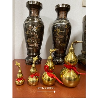 Hồ lô phong thủy bằng đồng 8,10,12cm