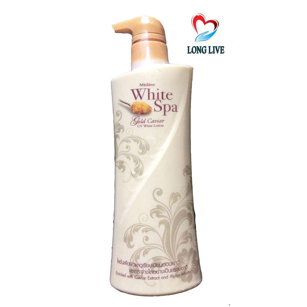 Sữa dưỡng thể làm trắng da White Spa - Thái Lan 400ml (vàng)