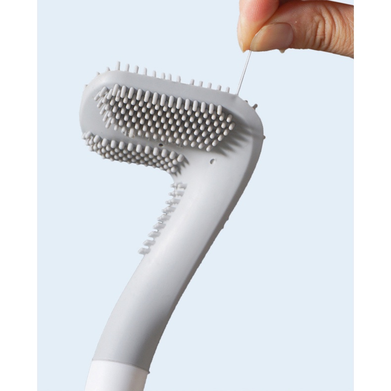 Chổi Cọ Nhà Vệ Sinh Cây Cọ Toilet Mẫu Mới SiliCon Tặng Kèm Móc Dán Giao Màu Ngẫu Nhiên - Dumi Shop