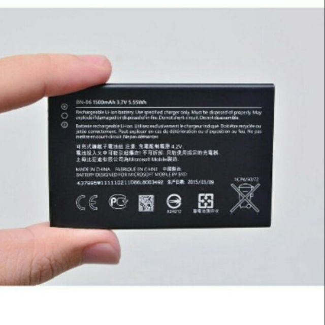 Pin Microsoft nokia lumia 430 BN-06 1500mAh xịn mới 100% bảo hành 6 tháng
