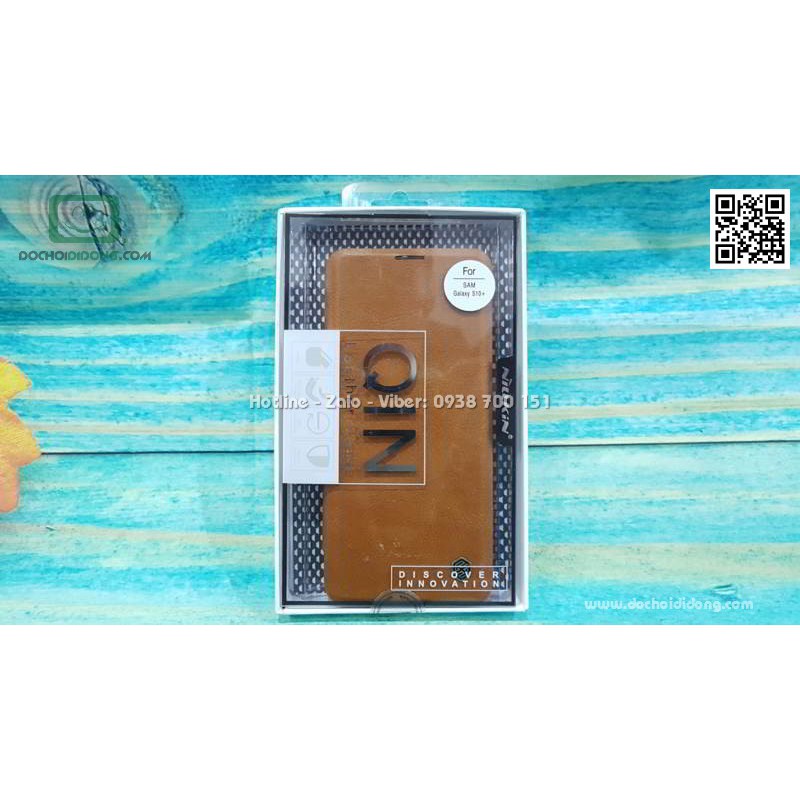 Bao da Samsung S10 Plus Nillkin Qin