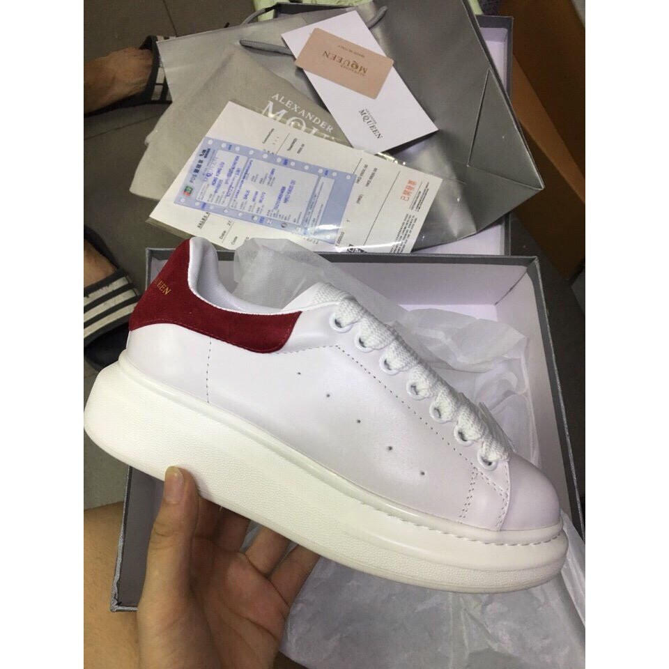 Giày Sneaker Alexander MC Queen (gót đỏ mận)