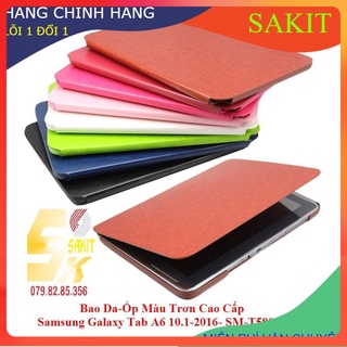 Bao Da-Ốp Màu Trơn Cao Cấp Samsung Galaxy Tab A6 10.1 Inch (2016- SM-T580/ T585).