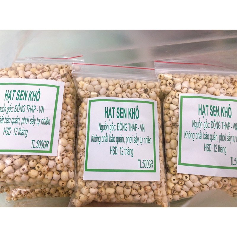 HẠT SEN KHÔ 500G