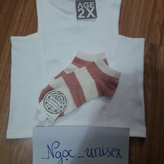 SALE Áo Croptop cutout AGE2X