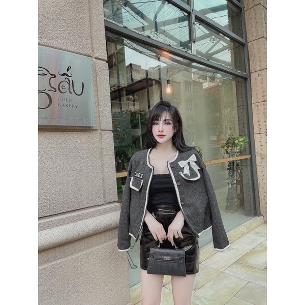 Áo khoác dạ nơ chanel | BigBuy360 - bigbuy360.vn