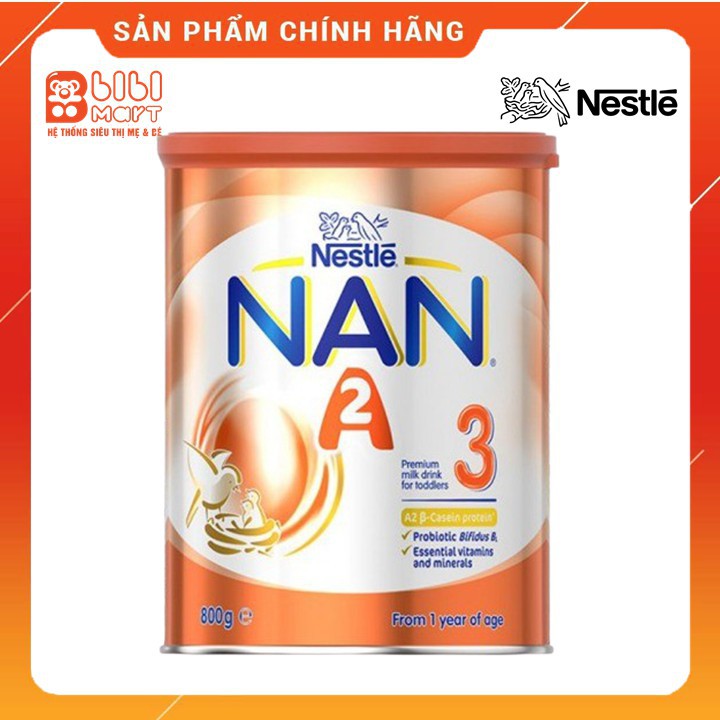 Sữa NAN A2 Úc Số 1,2,3 Lon 800g  FREESHIP  (Date mới nhất)