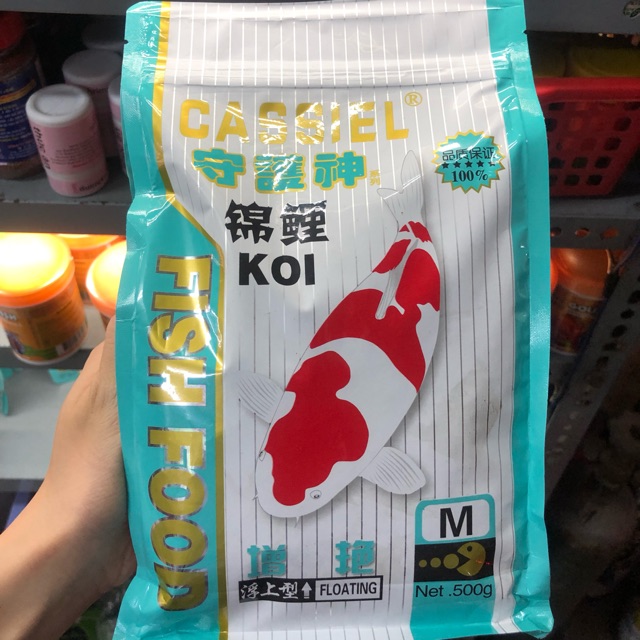 Thức Ăn Cao Cấp Cho Cá Koi 500g Cassiel Koi từ Nhật Bản (Hàng Công Ty)