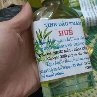 Combo 20 chai dầu tràm chai dẹt 100ml cho khách sỉ