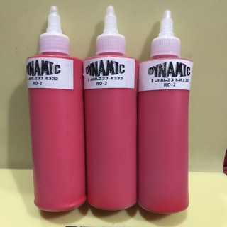 Mực tập xăm Dynamic mầu đỏ hàng bình dân.