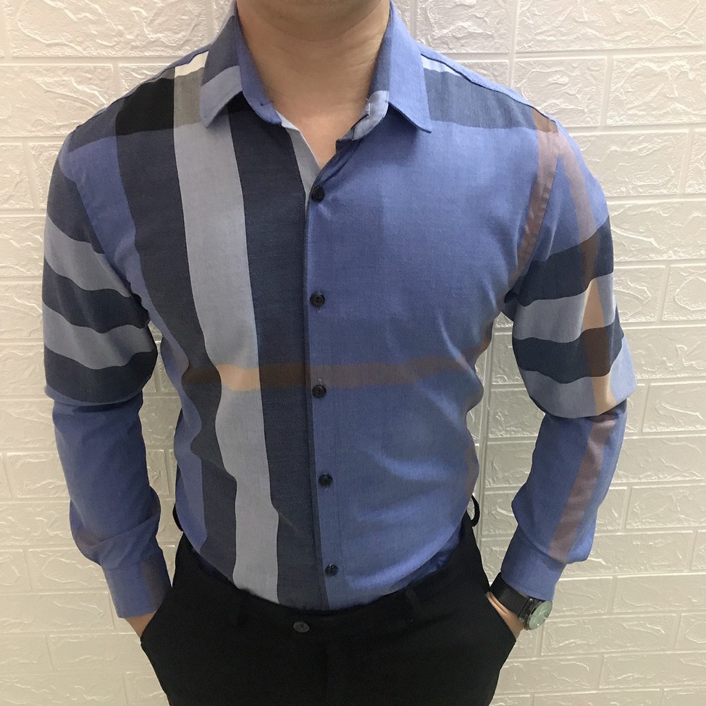 Áo Sơ Mi Nam Dài Tay Sọc Caro N&H02 Thời Trang Cao Cấp Thoải Mái - NEW | BigBuy360 - bigbuy360.vn