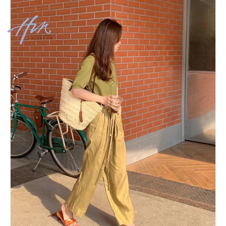 Túi Đeo Vai Bằng Rơm Đan Thiết Kế Nhỏ Gọn Phong Cách Retro Thời Trang Cho Nữ