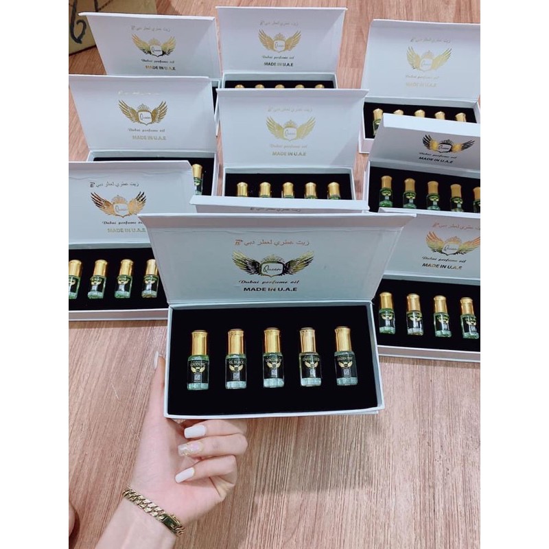 Set 5 chai tinh dầu nước hoa dubai siêu thơm | BigBuy360 - bigbuy360.vn