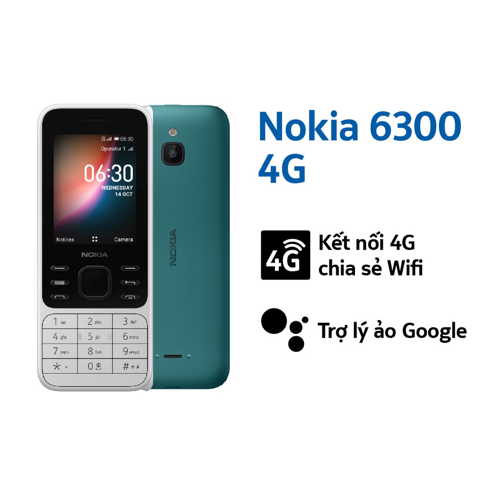 Điện thoại di động Nokia 6300 4G Dual Sim (2020) - Hàng Chính Hãng