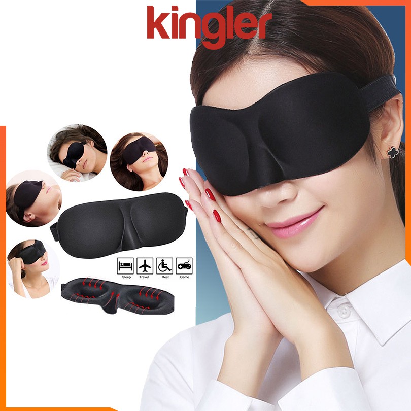 Mặt Nạ Che Mắt Ngủ Văn Phòng, Trên Xe Ô tô, Máy Bay, Thoáng Khí, Mềm Mại Cho Giấc Ngủ Ngon. Kingler 5130